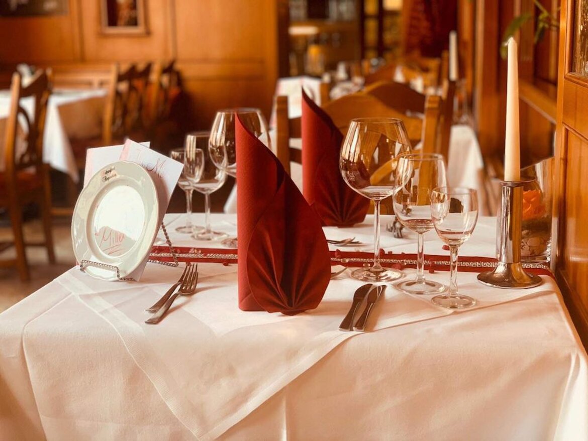 gedeckter Tisch Kolpinghaus